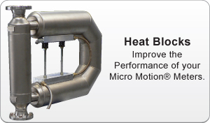 heat blocks for Micro Motion® Meters
