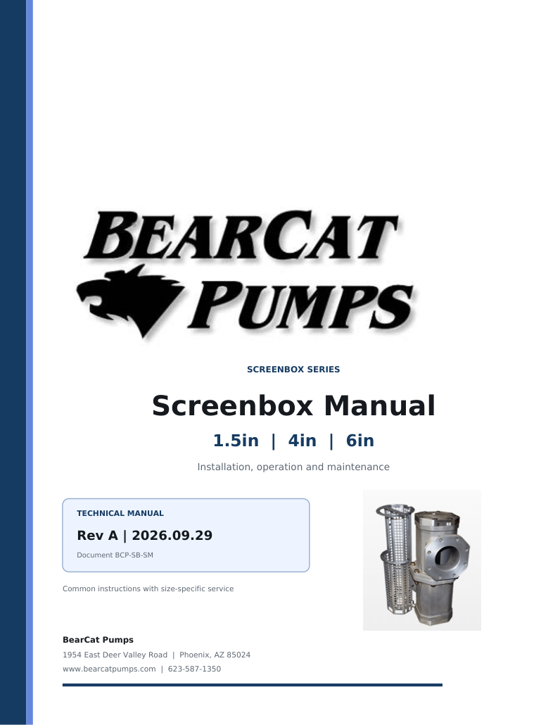 Screenbox Manual, Rev A cover